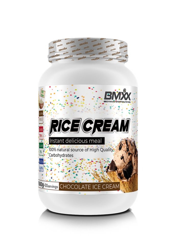 BMXX Rice Cream 1500g Chocolate Ice Cream Flavor 30 serving