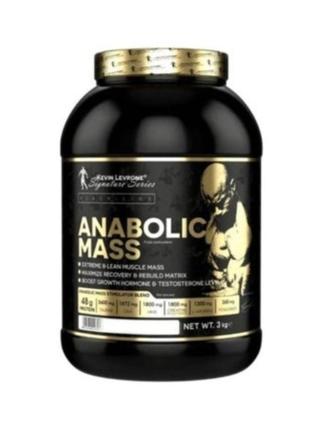 Anabolic Mass, Pro Muscle Building Weight Gainer, Vanilla Flavour, 3kg