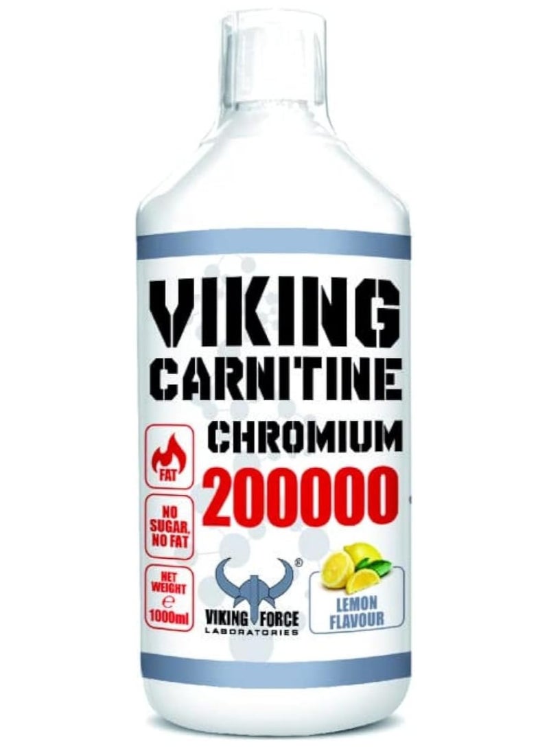 Carnitine Chromium 200000 - Orange Favour Fat Burner, 1000 ml, 133 servings