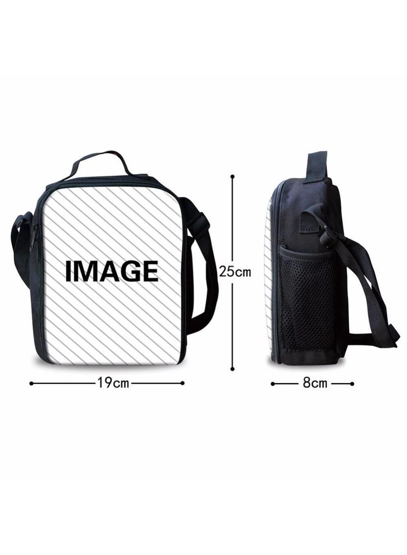 3 pcs set Kuromi Children Backpack Daypack Schoolbag Girls  Boys School Book bag with Lunch Box Pen Case