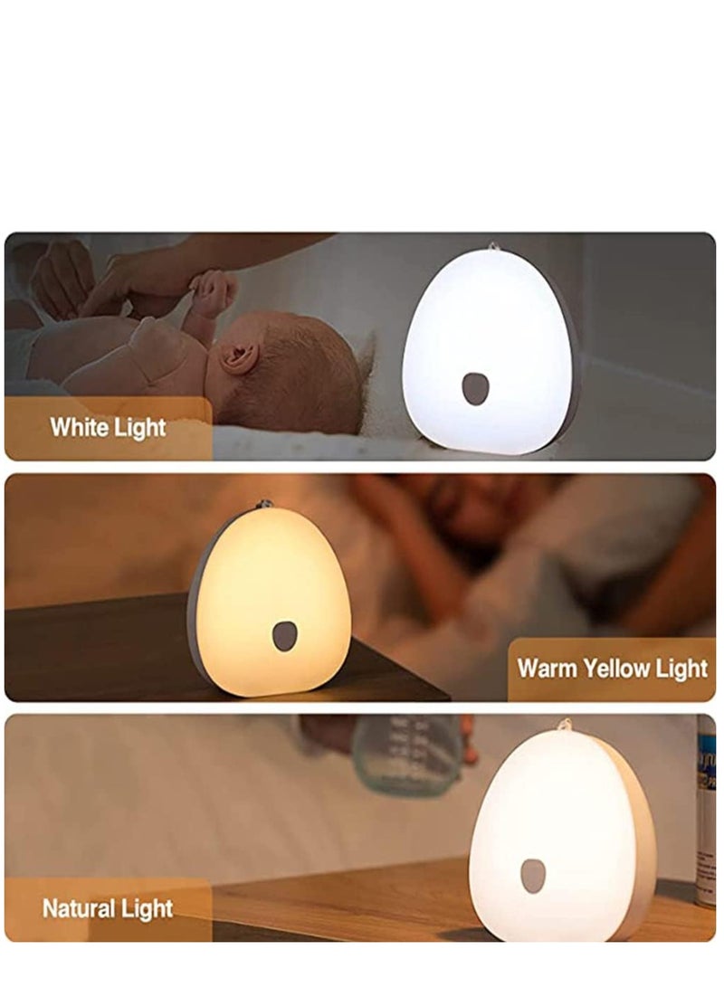 Kids Night Light, Usb Rechargeable Baby Nursery Lamp With Color Changing Touch Senor, Brightness Adjustable, Dimmable Eye Caring, Hangable, Bedside Table Lamp For Baby Kids Room Bedroom