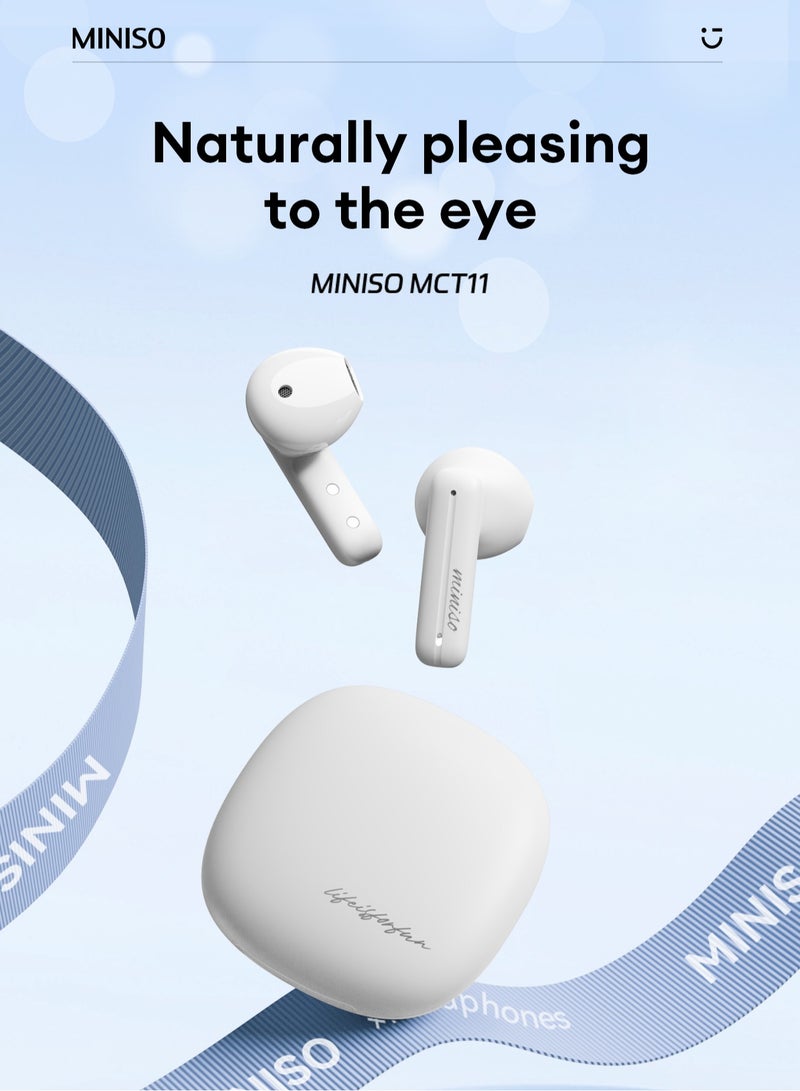 MINISO MCT11 Wireless Bluetooth Headset - Beige