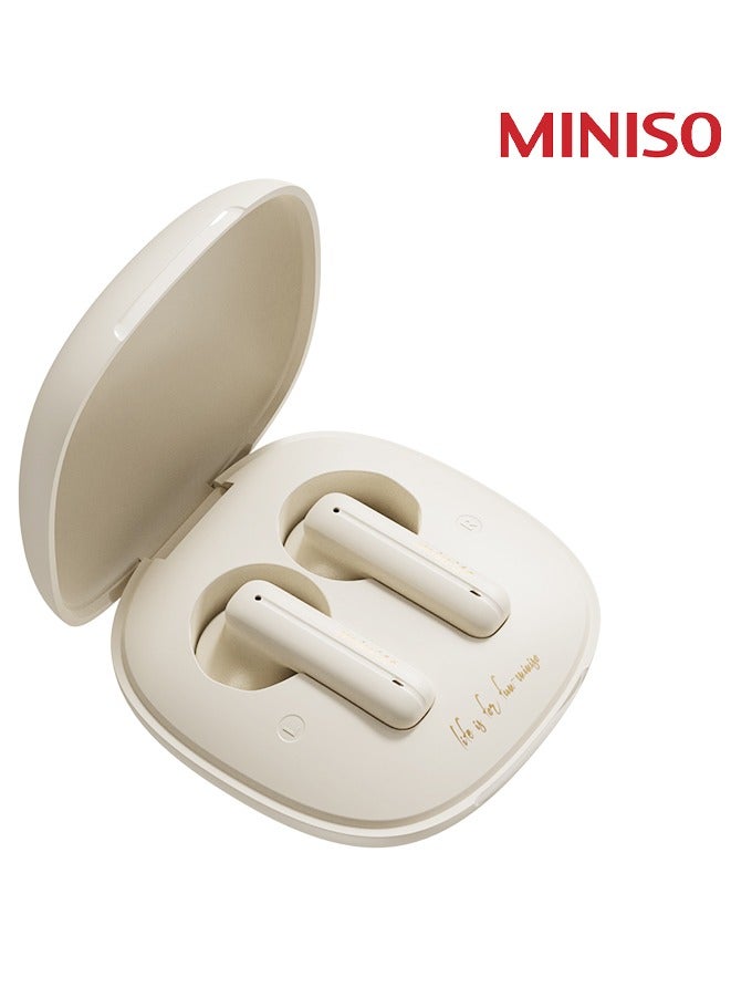 MINISO MCT11 Wireless Bluetooth Headset - Beige