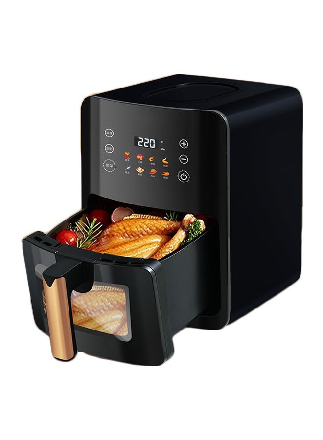 Digital Air Fryer with Viewing Window 8 Cooking Settings Removable Non-Stick Fry Basket and Cooking Bowl 1350 Watts