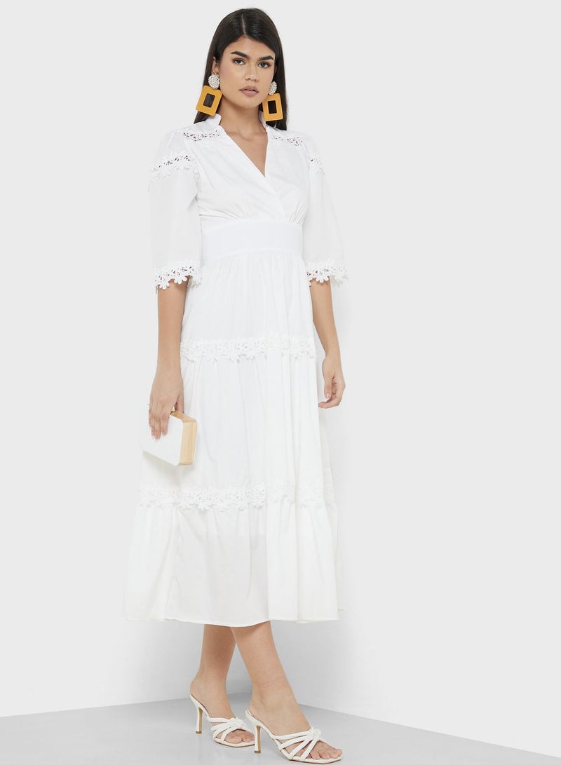 Tiered Shirt Dress