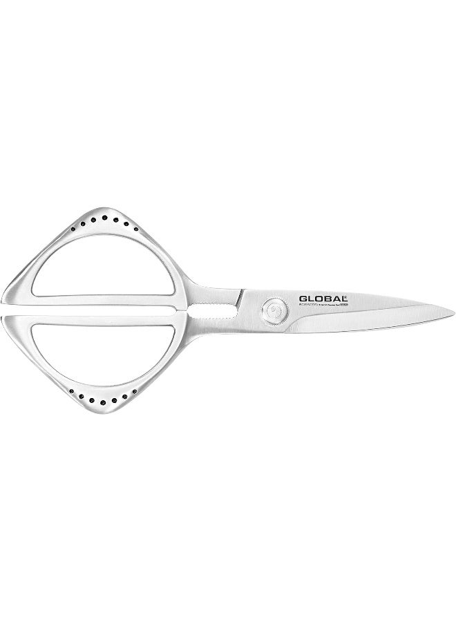 Kitchen Shears, 21cm. Stainless steel CROMOVA 18. Ergonomic hygienic handles. Made in Japan