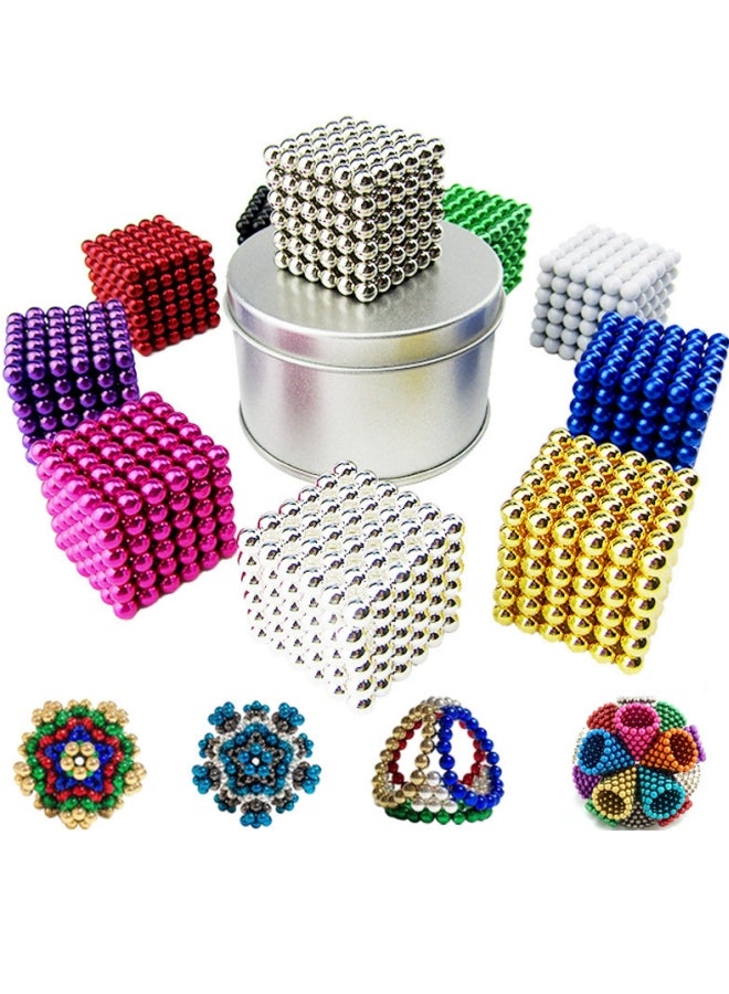 Magnetic DIY Beads 5MM Red 216+6+Iron Box