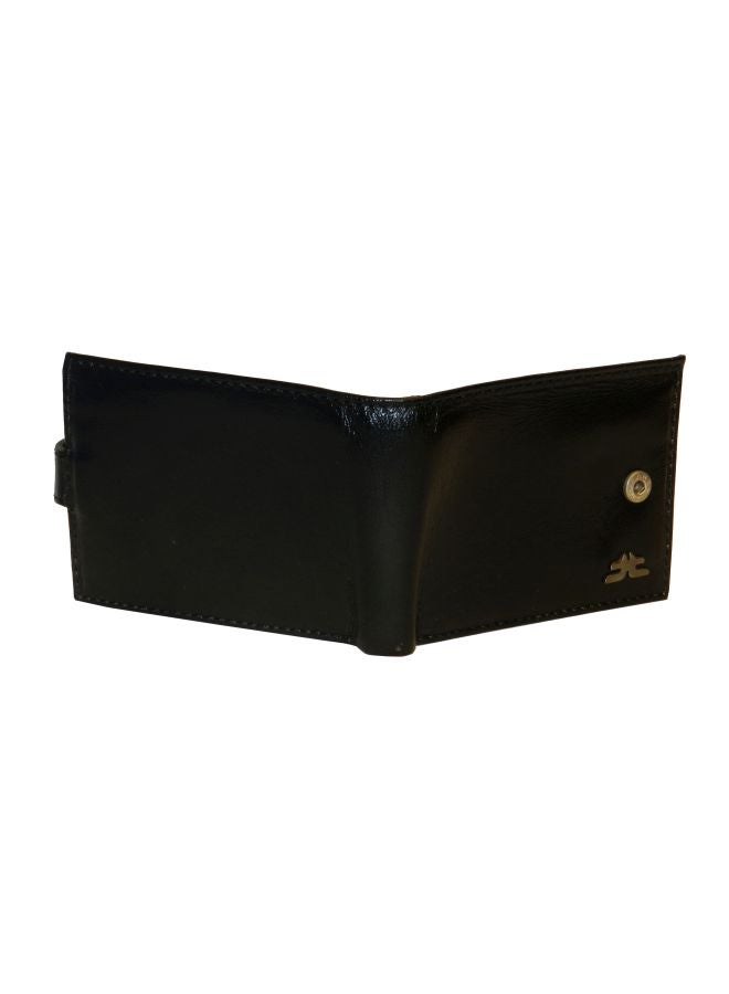 Bi-Fold Men's Leather Wallet Black