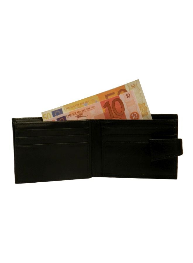 Bi-Fold Men's Leather Wallet Black