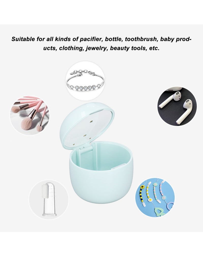 UV pacifier cleaning box 2 lamp chips long standby USB rechargeable