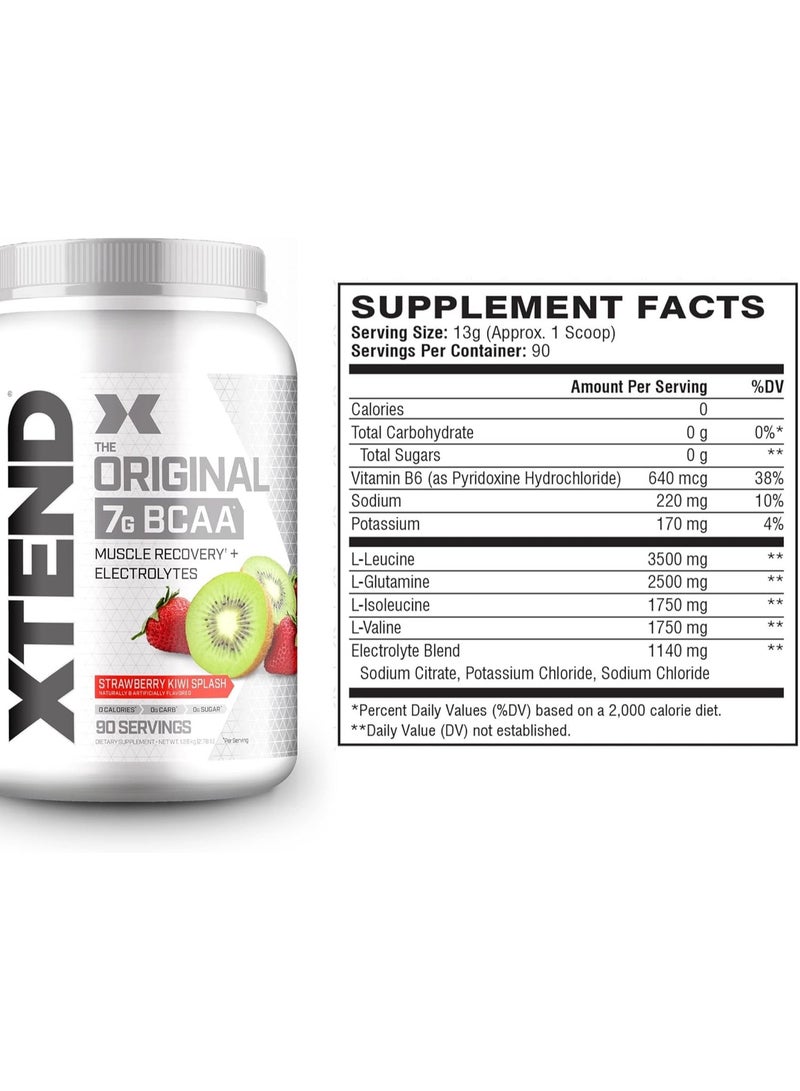 XTEND The Original 7g BCAA 1.17kg Strawberry Kiwi Splash Flavor 90 Serving