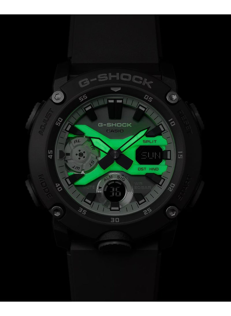 Analpg+Digital Resin Band Watch GA-2000HD-8ADR