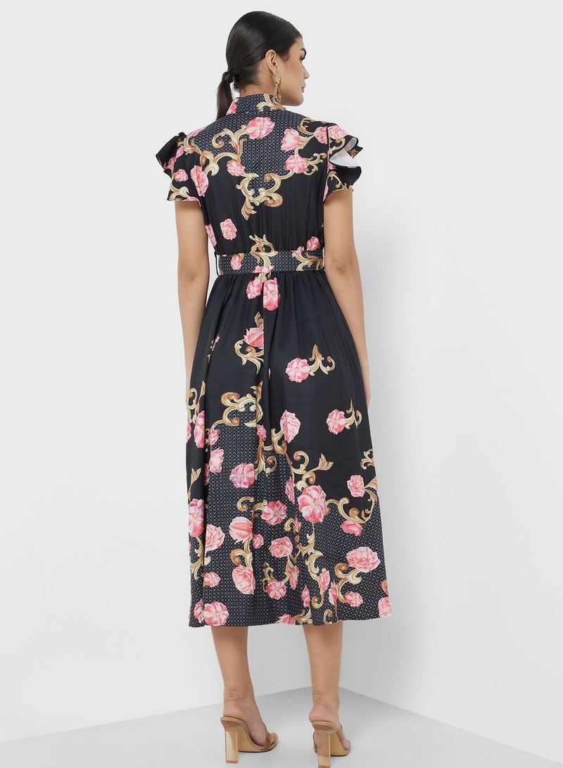 Floral Print Dress