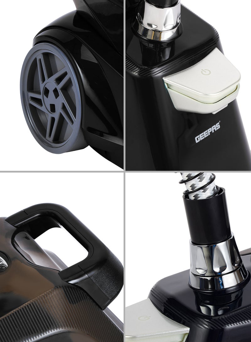 Garment Steamer Foldable Hanger with Trouser Clip, 1 Power Level/ 3 l Water Detachable Tank Capacity, Suitable for all Kinds of Fabric and Safe for Delicate Fabrics 3 L 2200 W GGS9254N Black