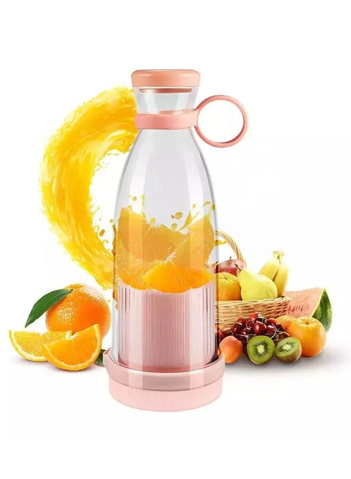 Portable Blender 500ml Mini Electric Fruit Juicer and Blender