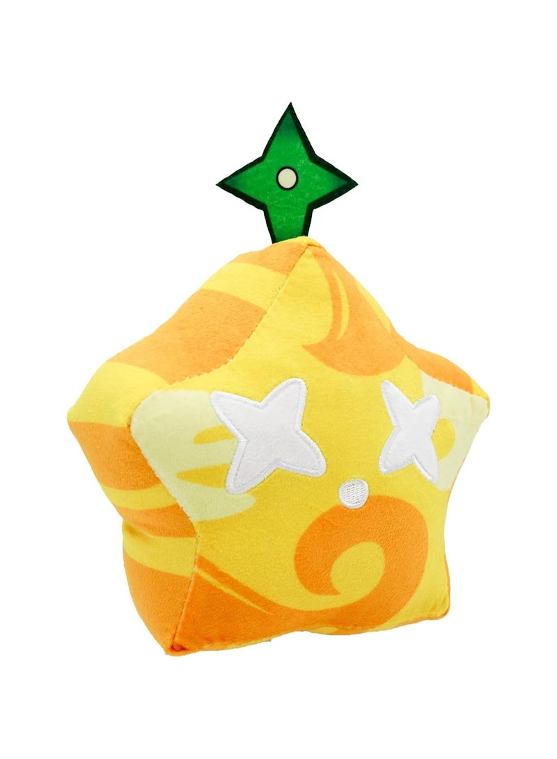 2024 New Fruit Plush Toy,6 in / 15 cm Blox Plush Stuffed Animal Plush Toy, Soft Fruit Hug Plush Pillow Toy for Kids Fans Adult Birthday Collectible Gift -Five-Pointed Star Orange Box