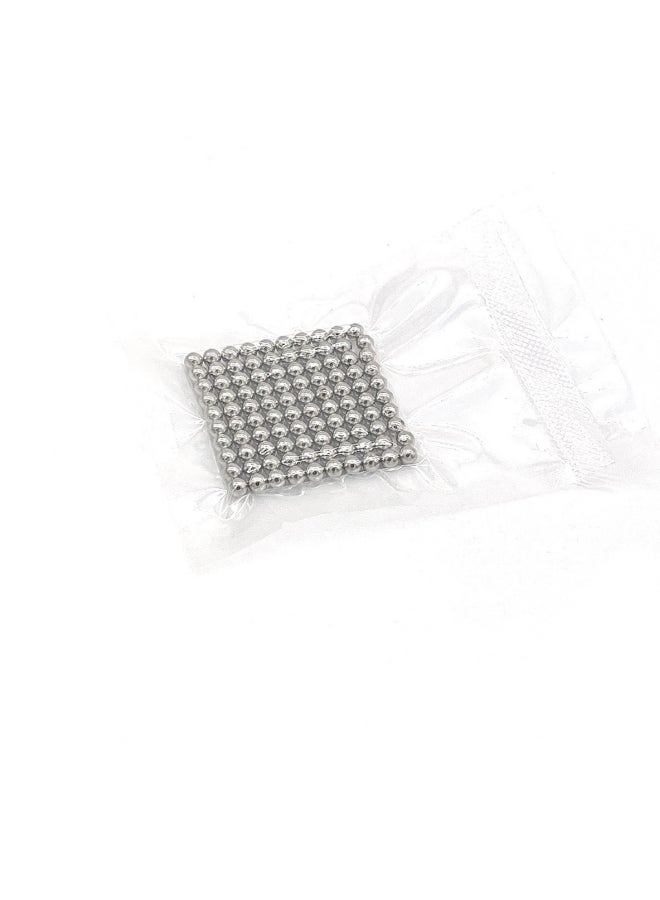 Magnetic DIY Beads 5MM Silver 100 Simple Package