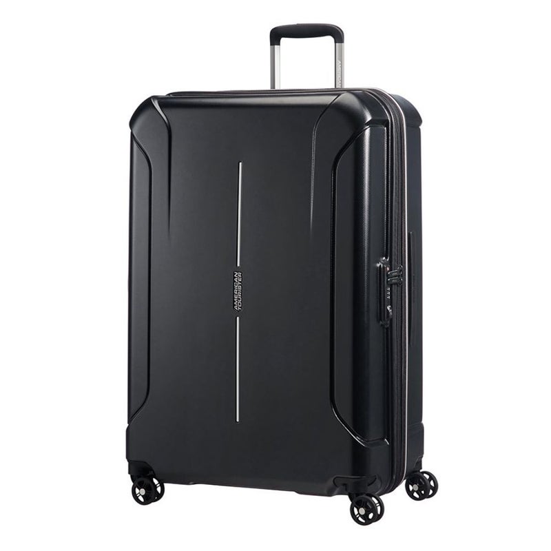 4 Wheels Technum Hard Side Cabin Lugage Trolley Bag 55cm Diamond Black