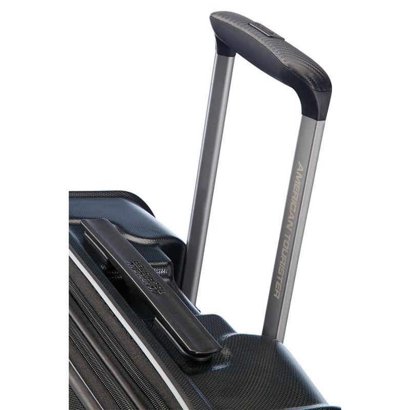 4 Wheels Technum Hard Side Cabin Lugage Trolley Bag 55cm Diamond Black