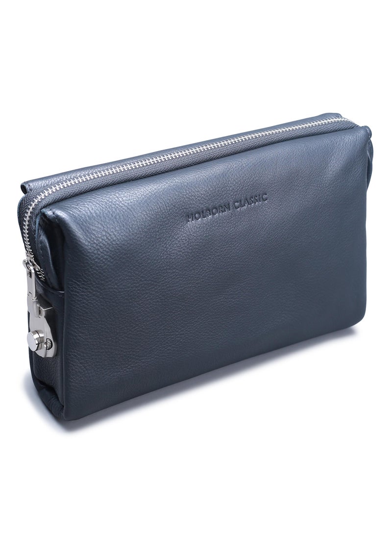 Men's Carryall Pouch - Genuine Cowhide Leather