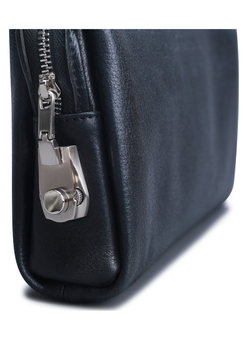 Men's Carryall Pouch - Genuine Cowhide Leather