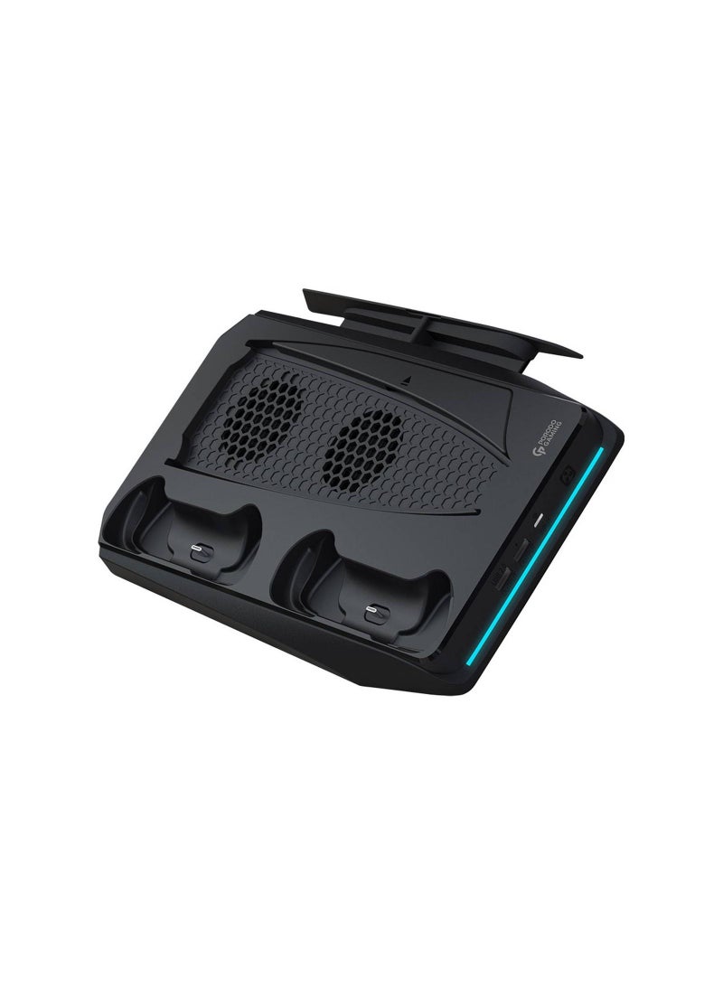 Cooling Pad And Charging HUB 3-Level Fan Speed Touch Control PS5 Holder -Black