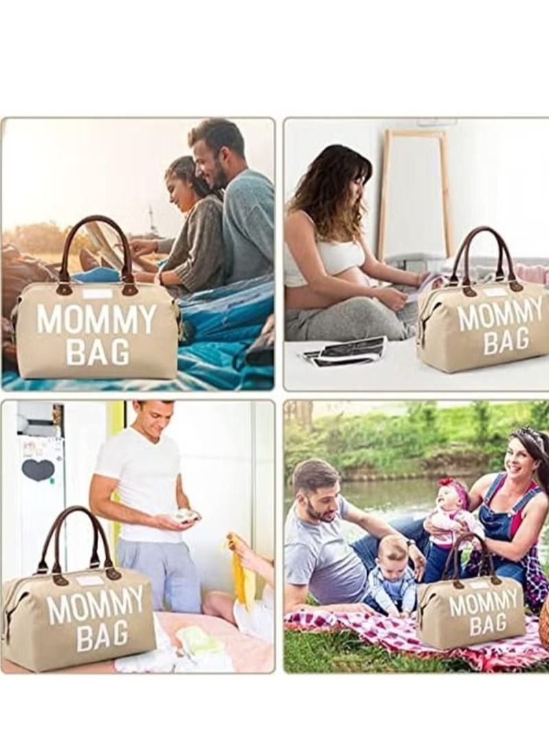 Maternity Labor and Delivery Bag - Mommy Diaper Tote Bag with Organizing Pouches and Straps, Stylish and Multifunctional