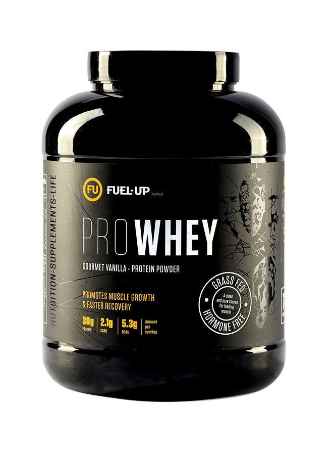 Pro Whey- Gourmet Vanilla Flavour, Whey Protein Powder,30G Protein,2.1G Carb And 5.3G Bcaas Per Serving, 71 Servings, 5Lbs (2.2Kg)