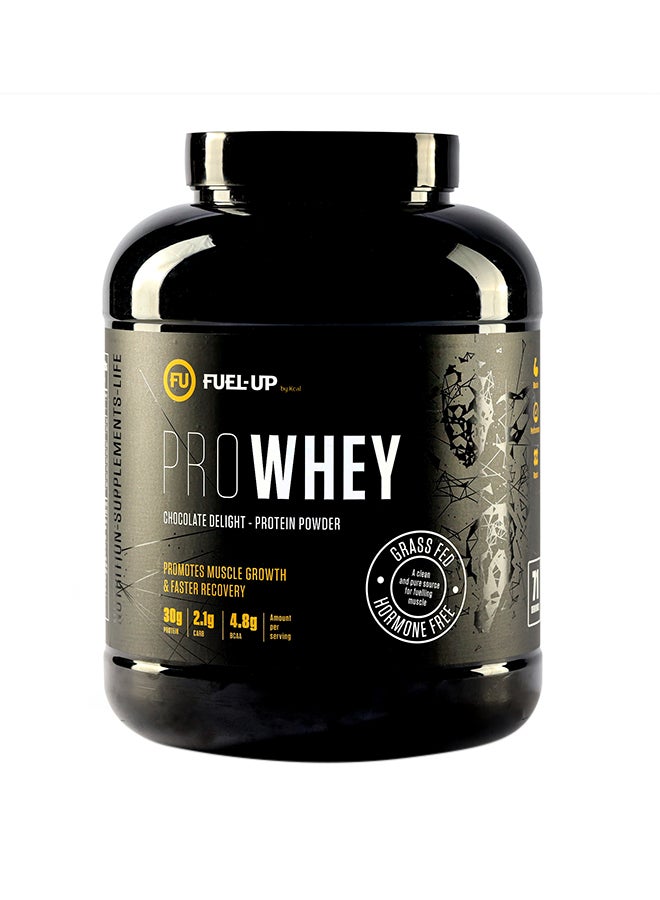 Pro Whey- Chocolate Delight Flavour, Whey Protein Powder,30G Protein,2.1G Carb And 4.8G Bcaas Per Serving, 71 Servings,5Lbs (2.2Kg)