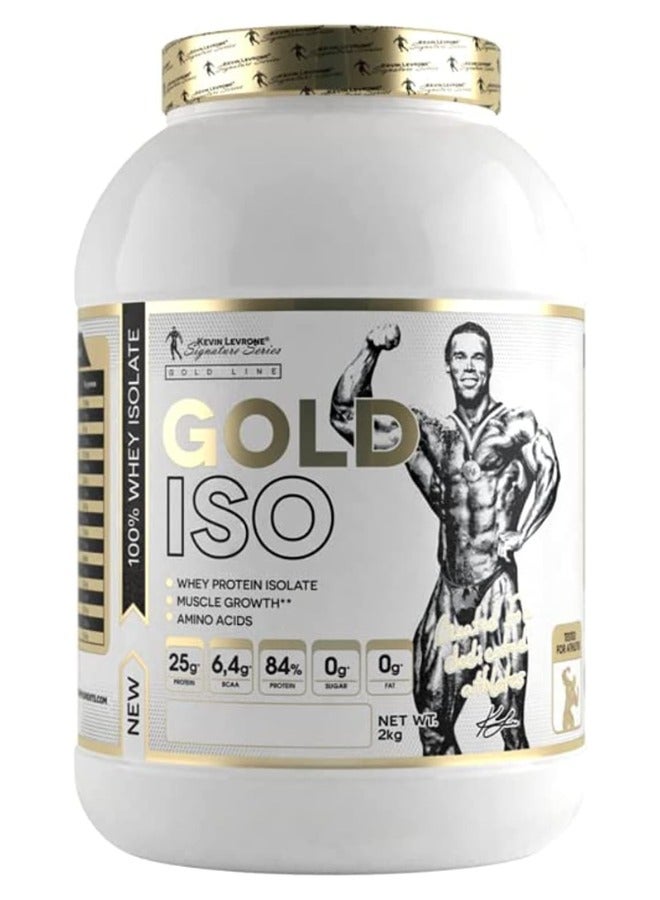 Gold Iso, 100% Pure Whey Protein Isolate Strawberry Flavor, 2kg