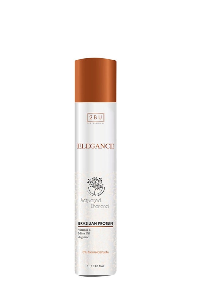 Elegance 2 B U Activated Charchoal Brazilian Protein Treatment 1000ml
