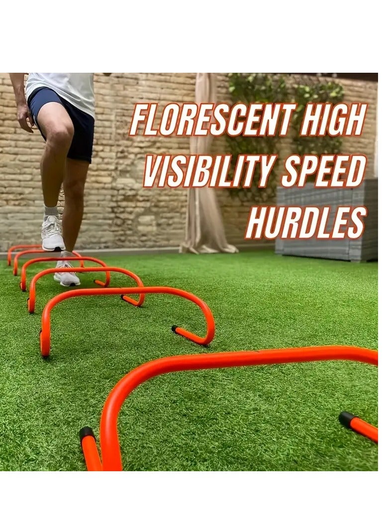 Agility Hurdles For Speed Training Athletes 30cm Pack Speed And Agility Training Equipment For Soccer Basketball Football