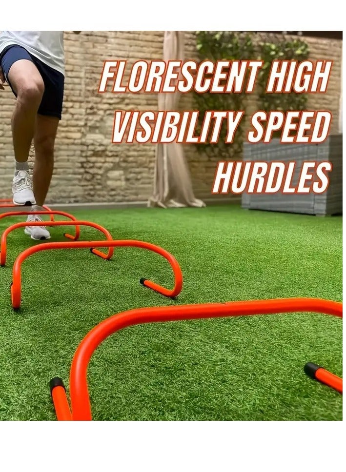 Agility Hurdles For Speed Training Athletes 50cm Pack Speed And Agility Training Equipment For Soccer Basketball Football