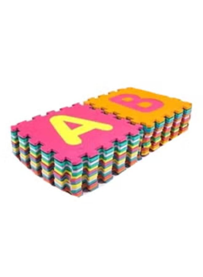 36-Piece Kids Mini Puzzle Foam Interlocking Learning Educational Alphabet Mat 30x30cm