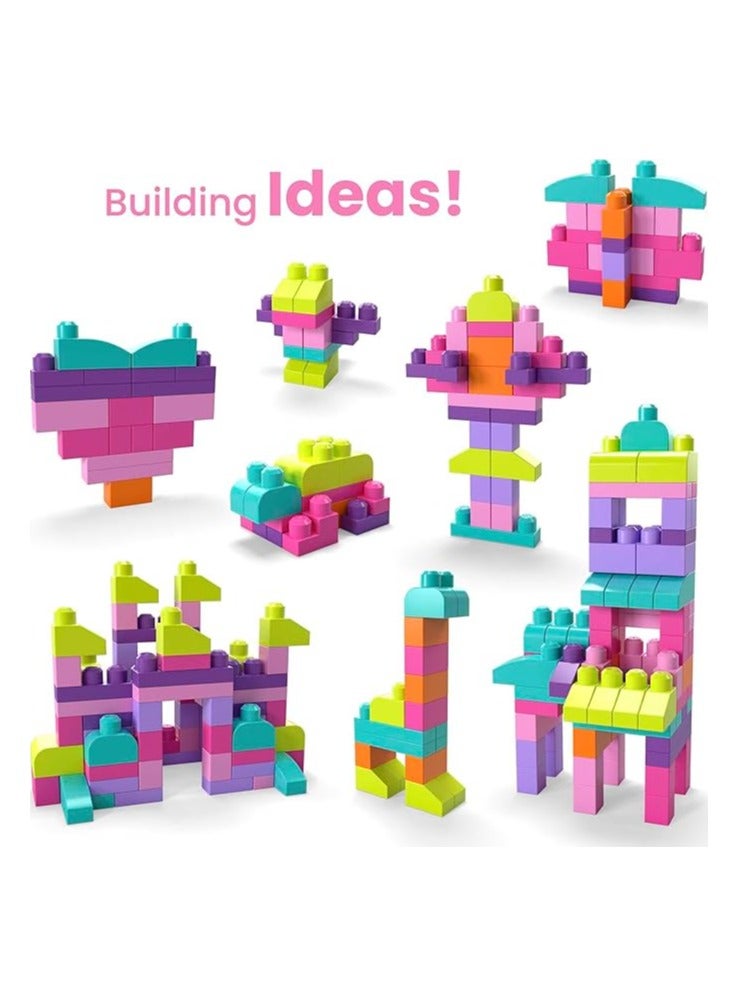 Mega Bloks First Builders Big Building Blocks Bag, 80 Pieces