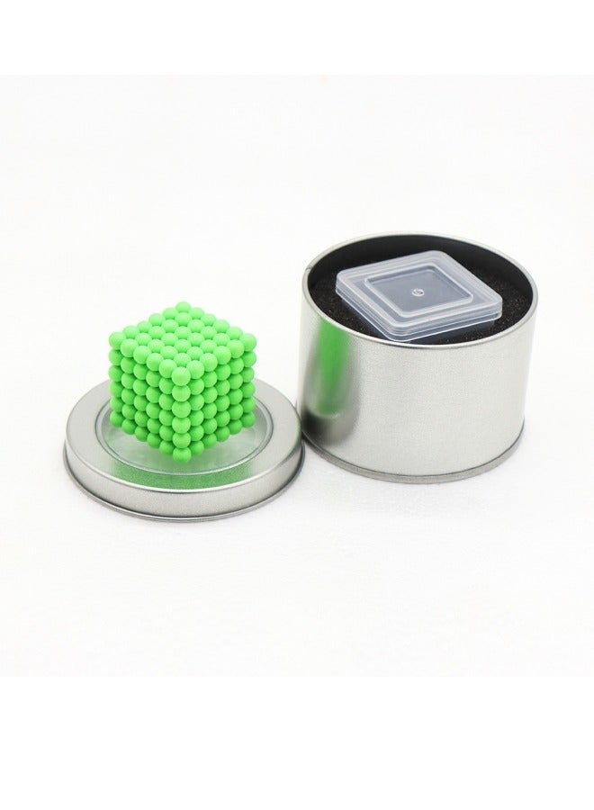 Magnetic DIY Beads 5MM Fluorescent Green 216+6+Iron Box