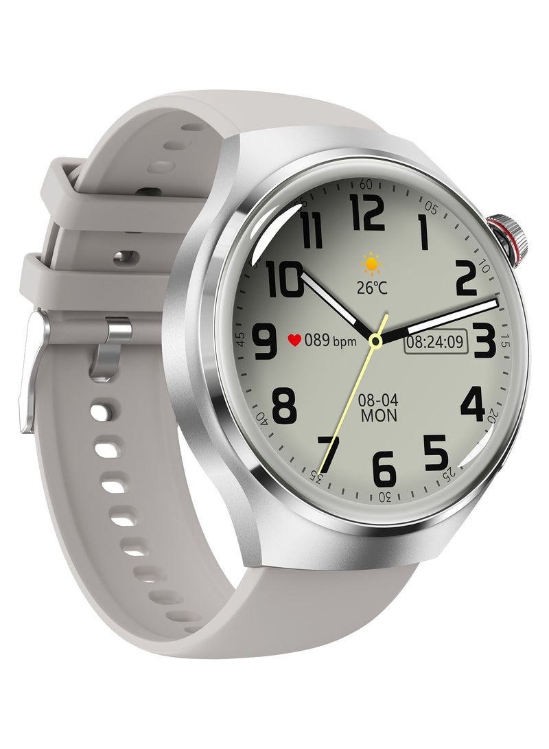 smart watchGT4 PRO with Bluetooth calling function (answer/make calls), fitness tracking watch with sleep monitoring function, suitable for iPhone/Android, IP68 waterproof (ivory white)