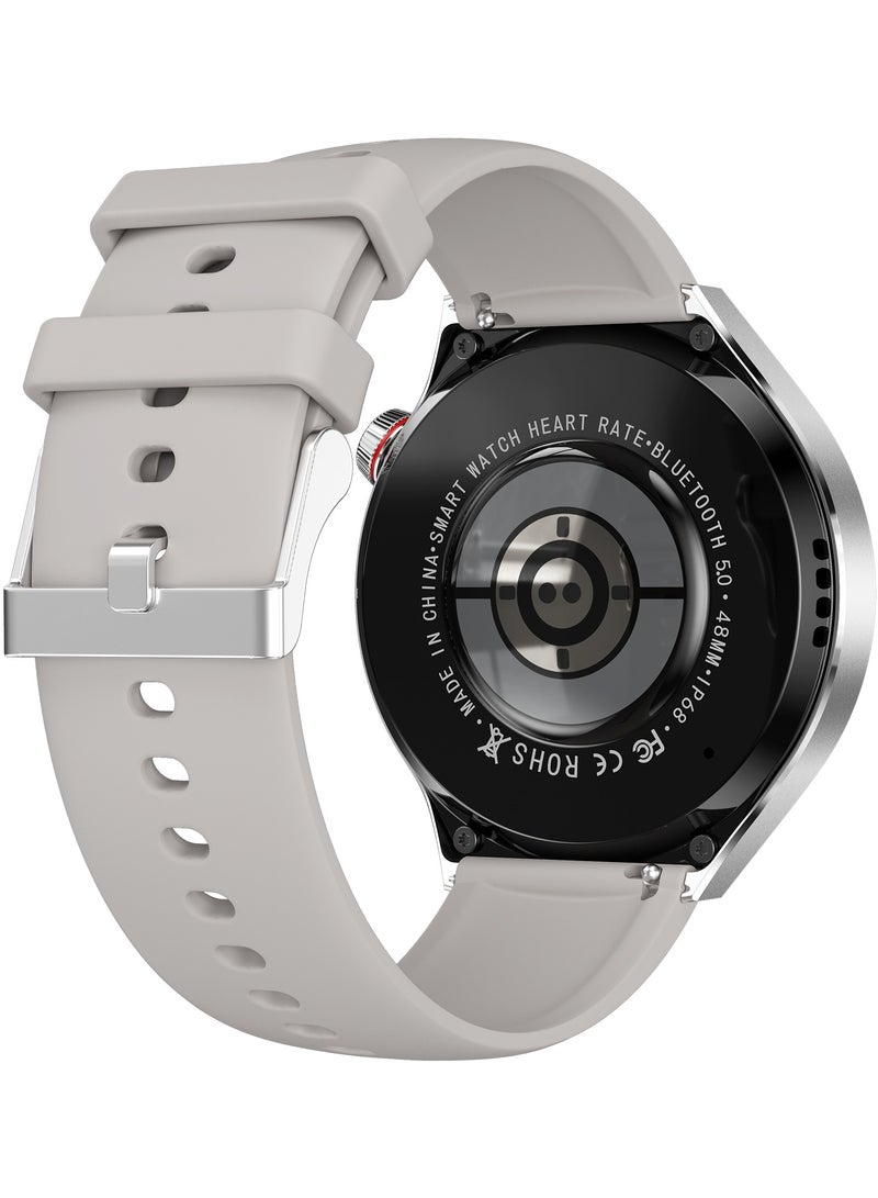 smart watchGT4 PRO with Bluetooth calling function (answer/make calls), fitness tracking watch with sleep monitoring function, suitable for iPhone/Android, IP68 waterproof (ivory white)