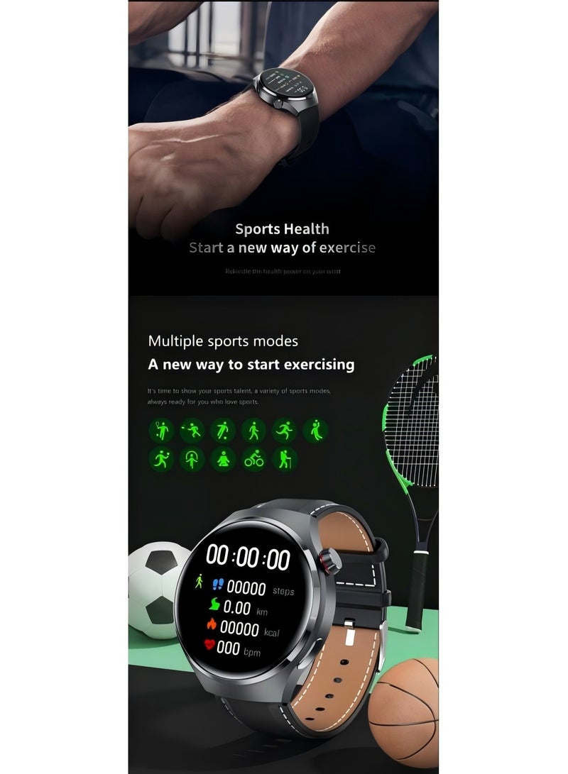 smart watchGT4 PRO with Bluetooth calling function (answer/make calls), fitness tracking watch with sleep monitoring function, suitable for iPhone/Android, IP68 waterproof (ivory white)