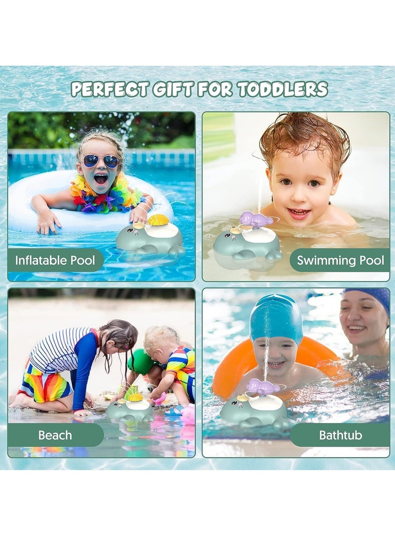 Baby Bath Toys Spray Water Bath Toy, Waterproof Sprinkler Bathtub Shower Toys for Toddlers, Floating Swimming Paddling Pool Bathroom Toy Gift for kids Bath Time for 1 2 3 Year Old Boys Girls