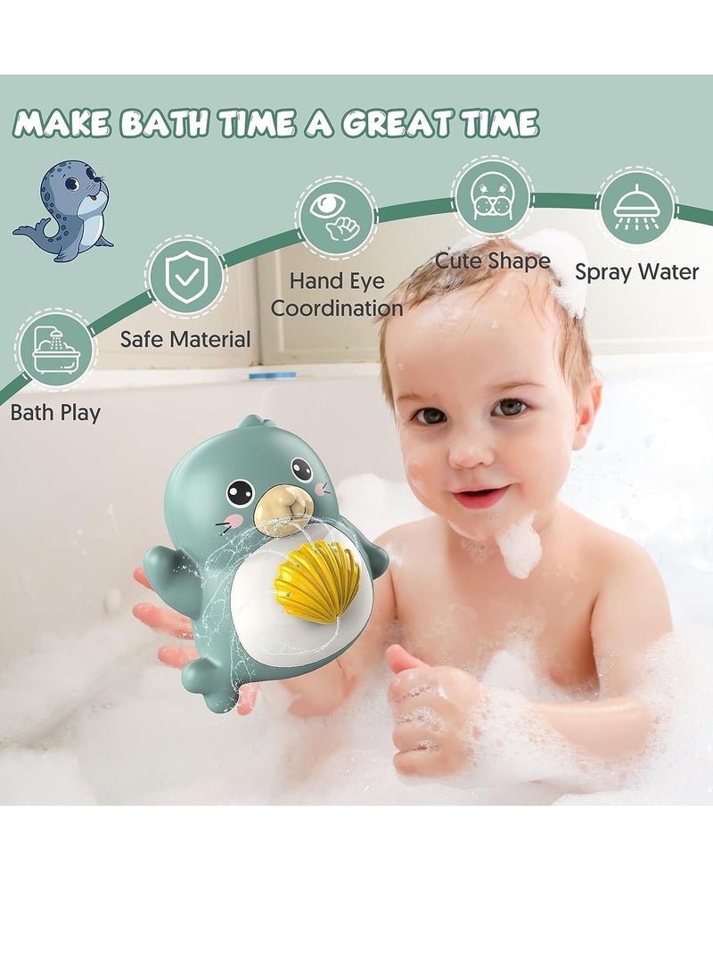 Baby Bath Toys Spray Water Bath Toy, Waterproof Sprinkler Bathtub Shower Toys for Toddlers, Floating Swimming Paddling Pool Bathroom Toy Gift for kids Bath Time for 1 2 3 Year Old Boys Girls