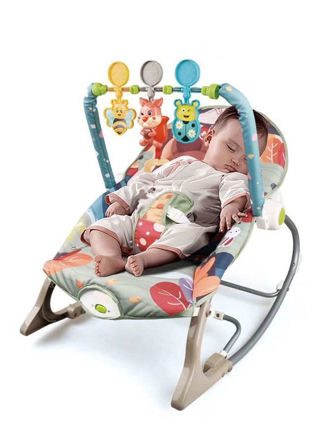 Multifunctional Baby Rocking Chair With Hanging Toy