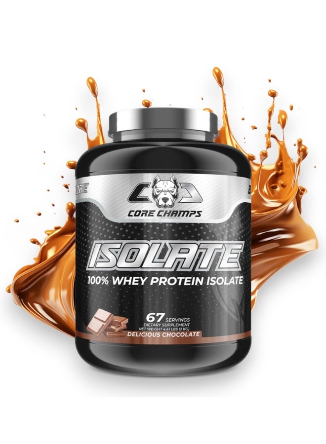 Isolate 100% Whey Protein Isolate, Delicious Chocolate Flavour, 2 Kg