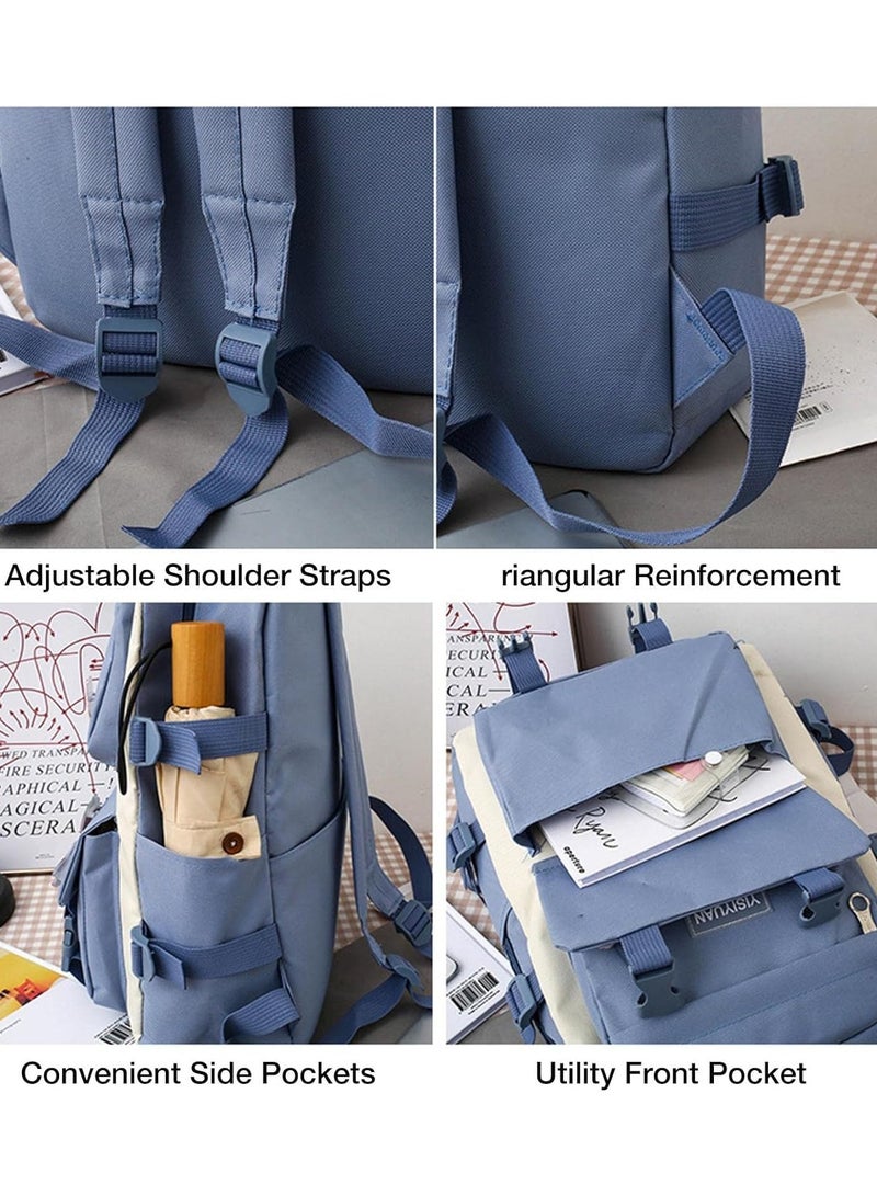 Kids Backpacks 5 pcs Backpack Set School Bag Kids' Book bag Casual pack Travel Backpack include Shoulder Bag Handbag Drawstring&Pencil Bag for Boys or Girls