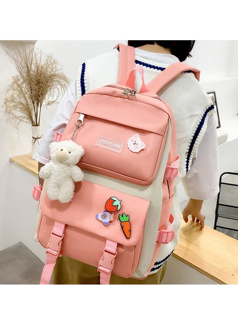 Kids Backpacks 5 pcs Backpack Set School Bag Kids' Book bag Casual pack Travel Backpack include Shoulder Bag Handbag Drawstring&Pencil Bag for Boys or Girls