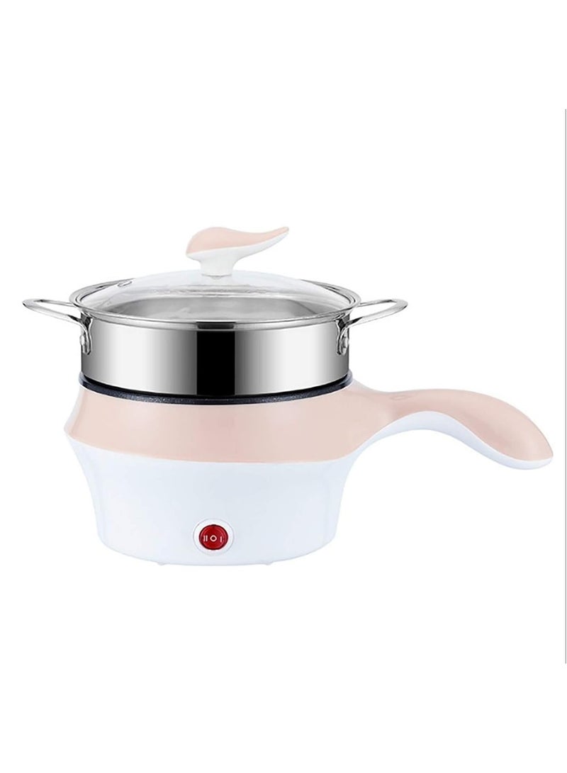 Yameem Multifunctional Electric Cooker, Electric frying pan, Electric Cooking Pot Stainless Steel Electric Hots Pot Office Student Dormitory Non Stick Electric Frying Pot (Colour May Vary)