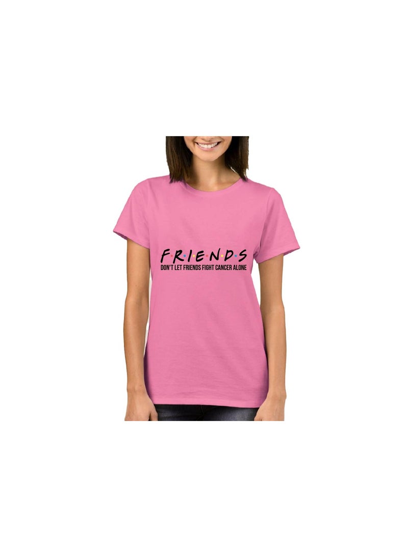 PinkCancer Shirts for Women PinkCancer Awareness TShirt Pink Ribbon Tee Tops Cancer Survivor Pink Ribbon Short Sleeve T-Shirt Pink Cancer shirts