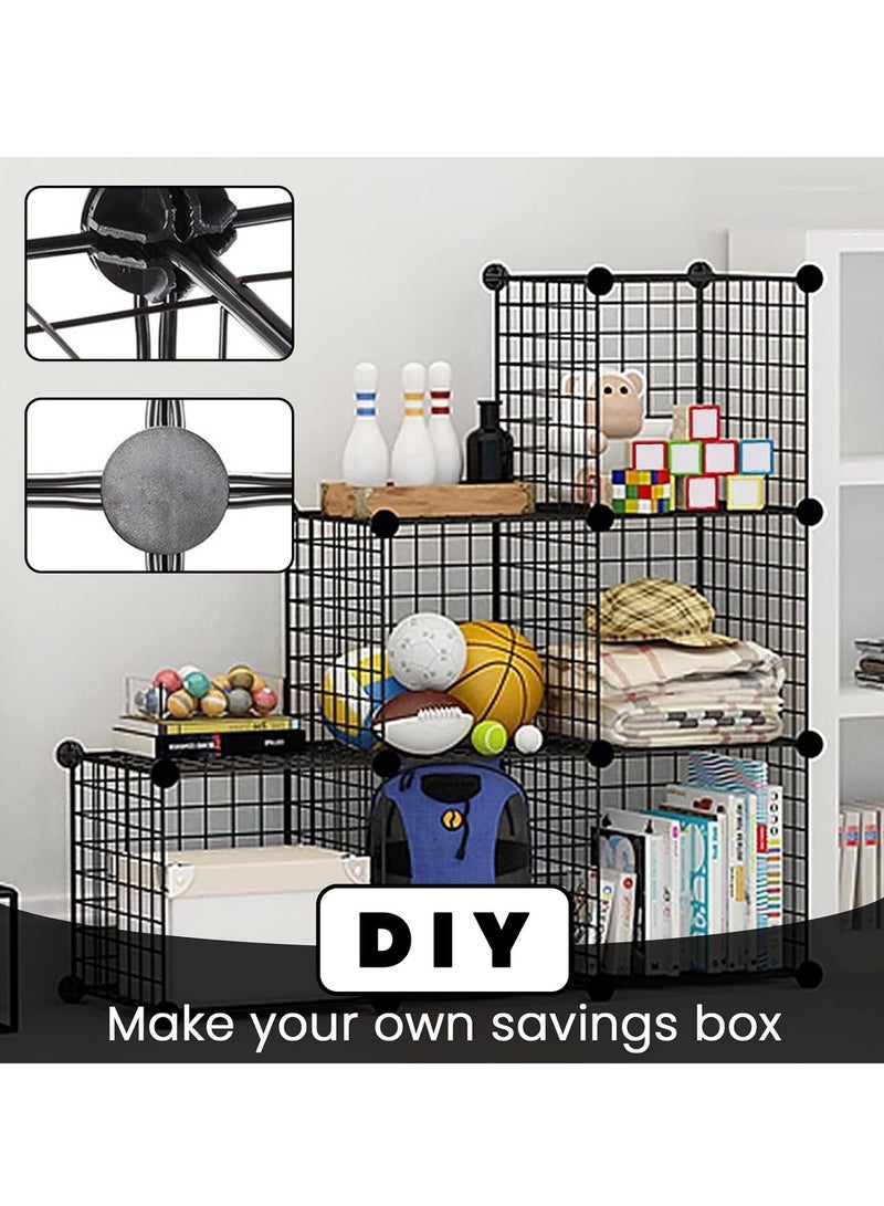 Cat Cage, Cat house, Cat Cages Indoor Large, DIY Cat Enclosure Outdoor, Pet Cage for Rabbits, Small Animals ,Cat tree can be placed (black 147x111x75 cm)