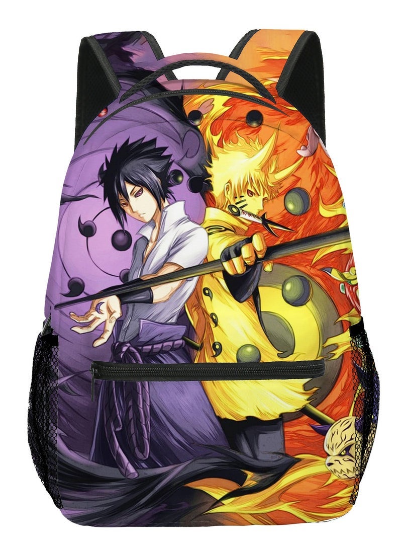 【 School Season 】 Student Schoolbag Children's Anime Printed Backpack Teenagers Large Capacity Backpack 14 Inch Laptop Bag Leisure Bag Travel Bag