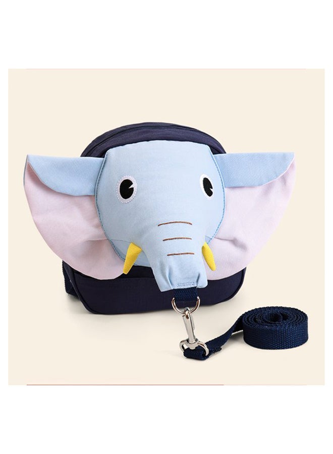 2-In-1 Children Elephant Design Anti-Lost Backpack With Safety Belt And Holding Leash